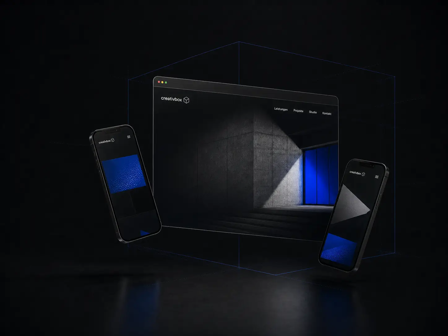 Responsive Website-Layouts auf digitalen Geräten